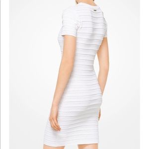 Michael Kors White Scalloped Mini Dress
